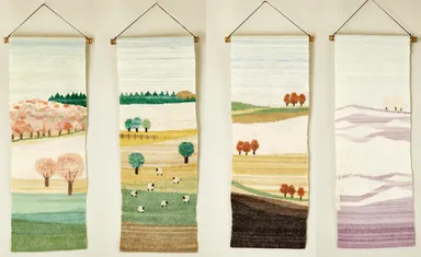 手織りタペストリー