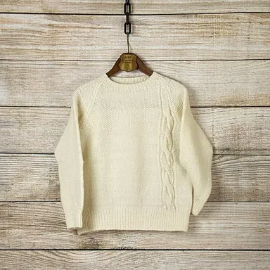 白のアランセーター