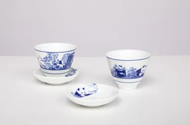 パンダ湯呑みセット