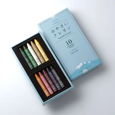 廃棄野菜を原料に使用したクレヨン