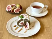 いちじくとほうじ茶のロールケーキ(1)