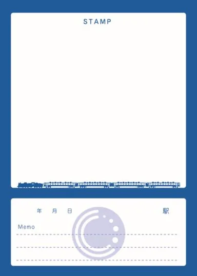 オリジナルスタンプノート(中面)　イメージ