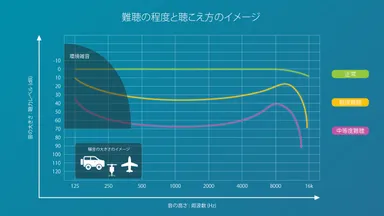 難聴により聴こえづらい部分があります
