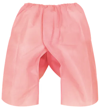 検査パンツ(ピーチ)正面開脚