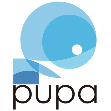 pupa(蛹)のように自分で自分の枠組みを規定してほしいという願いが込められています