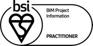BSI資格マークの一例：「BIM プロジェクトインフォメーション プラクティショナー」資格マーク
