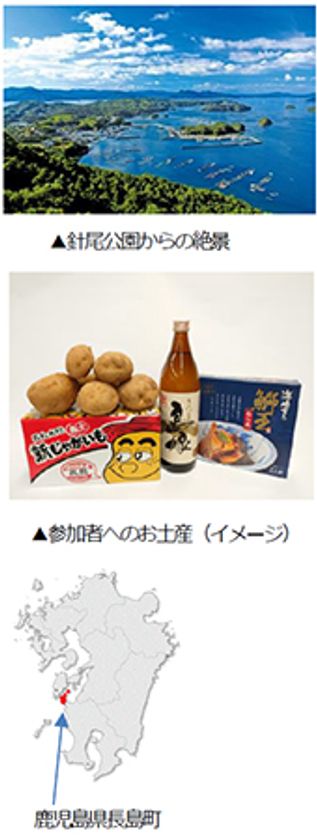 阪急交通社 鹿児島県 長島大陸支店5周年記念
長島町の魅力をたっぷり味わうオンラインツアー
10月29日、11月5日開催