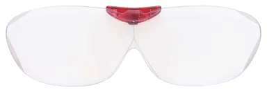 枠なしレンズで広い視野を確保