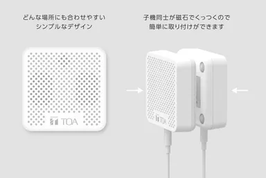 マグネットで簡単取付