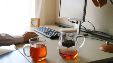 テレワークのティーブレイクで