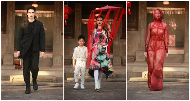 INFは、台北市では最も古い家屋でファッションショーを開催。台湾の伝統的な民間信仰をコンセプトにした新コレクションを発表。(画像提供：CNX Taiwan)