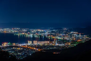 比叡山から望む夜景 (大津市街地方面)