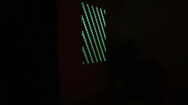 タイルアートとして施工(蓄光利用)