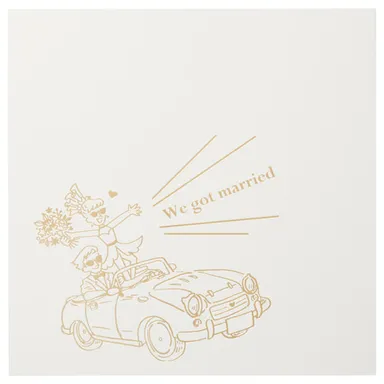 ハクバ 写真台紙 ジョイフル ハネムーン クリーム