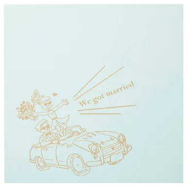 ハクバ 写真台紙 ジョイフル ハネムーン アクア