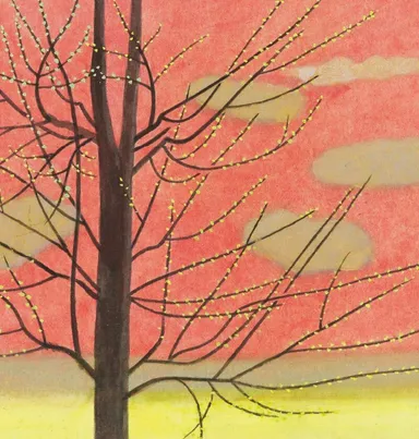 小野竹喬「茜」