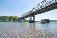 波川(はかわ)公園から見た仁淀川橋