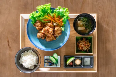 和風からあげ定食(かつお・のり)