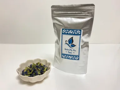 青いバタフライピー