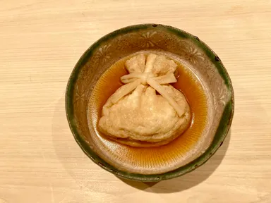 京揚げの鯛巾着