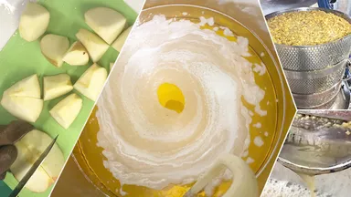 手作りの秋田リンゴのシードル