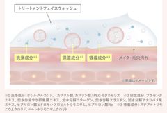 (1)トリートメントフェイスウォッシュの中の状態。