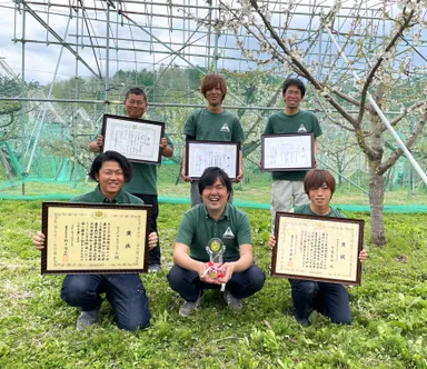 さくらんぼにて2年連続県1位