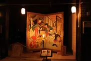 赤岡町の絵金祭りでの展示風景