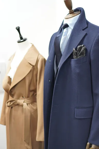 メンズ、レディース共、オーダーコートのラインナップが充実。