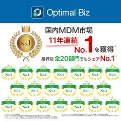 MDM・PC管理サービス「Optimal Biz」、MDM市場11年連続シェアNo.1を達成