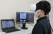 VRを用いた実験風景