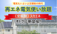 再エネ電気使い放題「スカエネ」