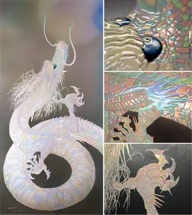 陶彩画「時は今」