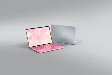 (Razer Book　左： Quartz Pinkモデル　右：Mercury Whiteモデル)