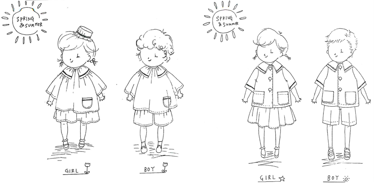 園児制服デザイン画