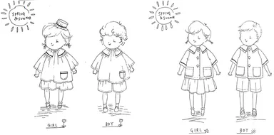 園児制服デザイン画