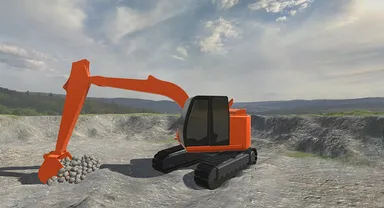 シミュレータによる掘削