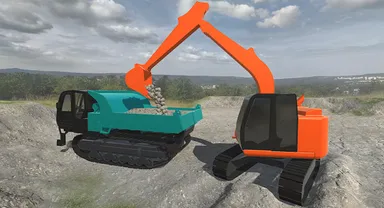 シミュレータによる積み込み