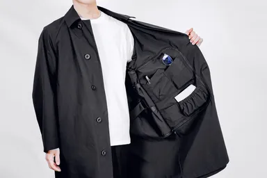 ▲充実の内ポケット タブレットやスマホなど、荷物のサイズに合わせて整理収納