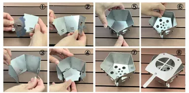 ホタテ用焚き火台　使用方法画像