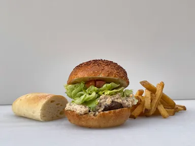 パンで ハンバーガーセット