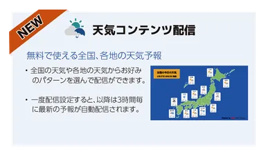 天気コンテンツ配信機能概要