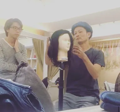 台湾でのカット講習時の様子