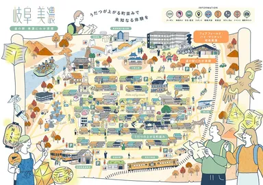 ＜四季の移ろいに合わせて変わるマップ全体イメージ＞