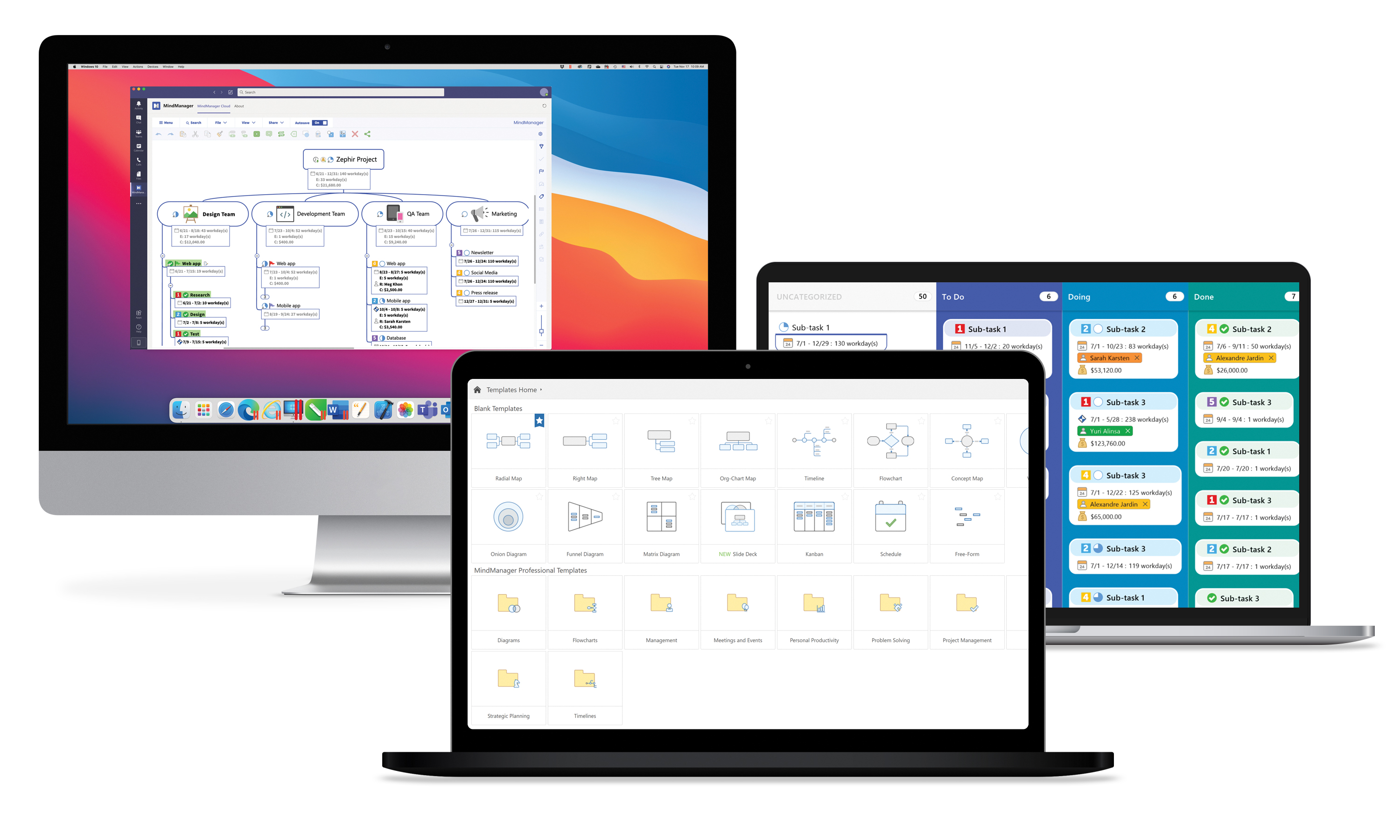 リモートチームがWindows、Microsoft Teams、Mac、Web、Chromebookを 