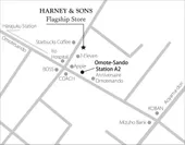 HARNEY & SONS OMOTESANDO MAP