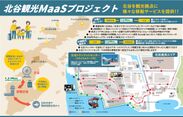 シャトルバス、自動運転カートを含む北谷観光MaaSプロジェクトの全体像