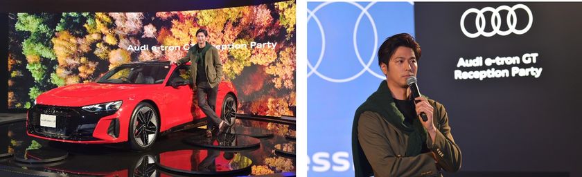 俳優 速水もこみちさん ご登壇　Audi e-tron GT Reception Party
