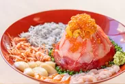 「大漁海鮮 金目鯛てっぺん丼」5,500円