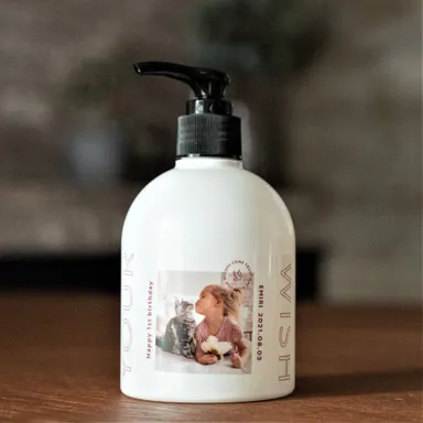 【制作例】写真入り(使用デザイン：DEEP RED)